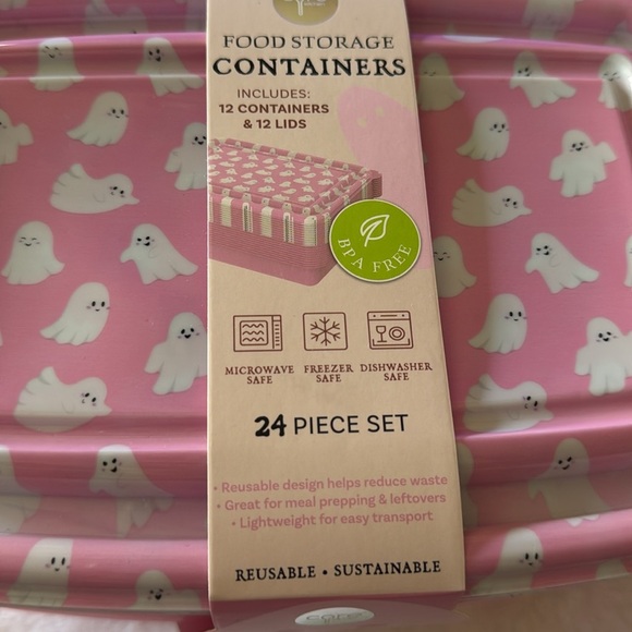 Halloween core kitchen, pink ghost Food Storage Containers 👻👻 - Picture 7 of 7